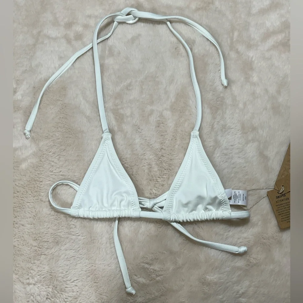 SKIMS SWIM MICRO TRIANGLE TOP LIMITED EDITION MARBEL SIZE XXS NWT